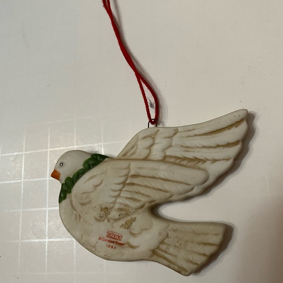 Schmid Christmas Tree Ornament  Dove & White Duck Vintage - Picture 11 of 11